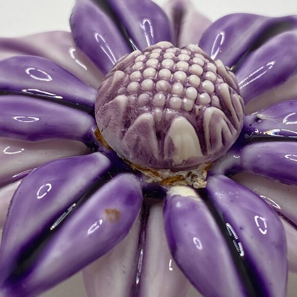 Vintage Acrylic Painted Flower Brooches (Set of 2) - Picture 9 of 12